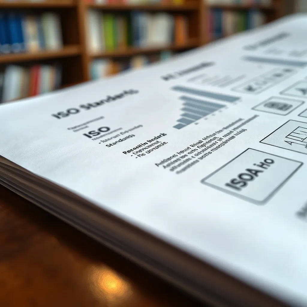 A close-up of a technical document with text and diagrams il